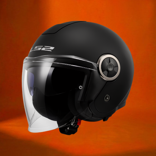 Casque Jet LS2 OF620 Classy Noir Mat – Double Visière & ECE 22.06 | Moto Fusion Maroc