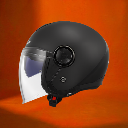 Casque Jet LS2 OF620 Classy Noir Mat – Double Visière & ECE 22.06 | Moto Fusion Maroc