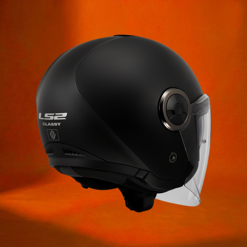 Casque Jet LS2 OF620 Classy Noir Mat – Double Visière & ECE 22.06 | Moto Fusion Maroc